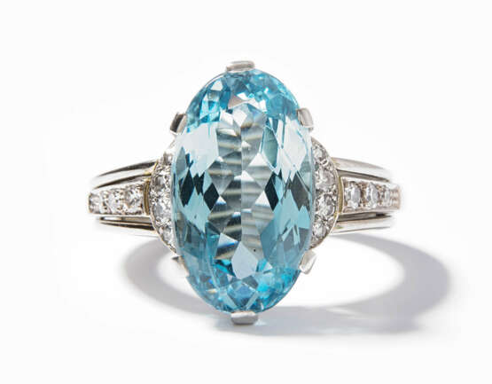 Aquamarin-Diamant-Ring - photo 1