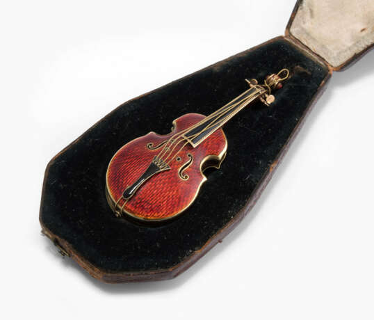Goldemail-Formuhr "Violine", um 1800 - фото 1
