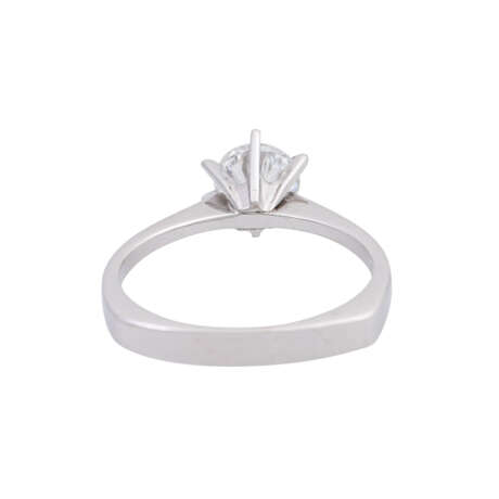 Solitärring mit Brillant ca. 0,93 ct, FW (G) /IF, - photo 4