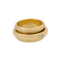 PIAGET Drehring mit Brillant von ca. 0,1 ct,