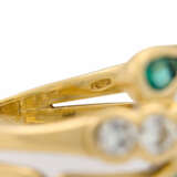 Ring mit 2 Smaragdtropfen und 11 Brillanten von zus ca. 0,8 ct, - фото 6