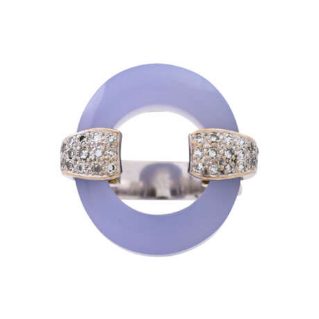 LÜTH BIJOUX Ring mit Chalzedon und Diamanten, - Foto 2