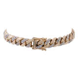 Panzerarmband mit Brillanten von zus. ca. 1,0 ct - фото 2