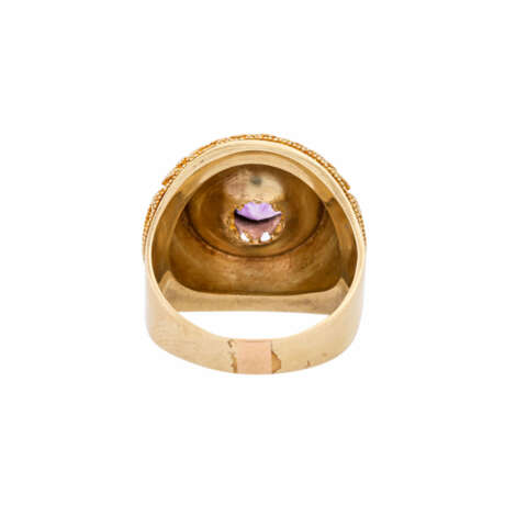 Ring mit Amethyst und feiner Granulation, - Foto 4