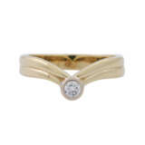 Ring mit Brillant ca. 0,18 ct, - фото 2