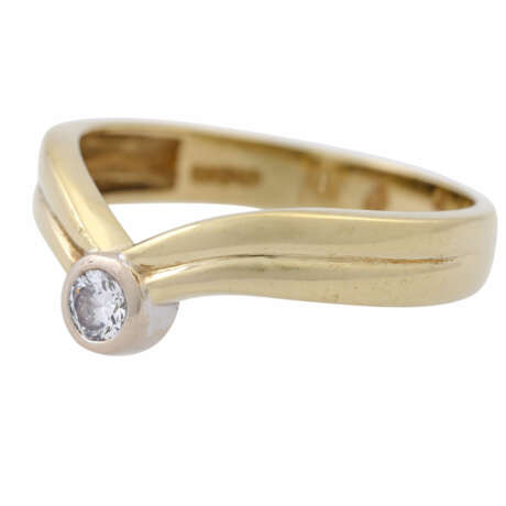 Ring mit Brillant ca. 0,18 ct, - фото 5