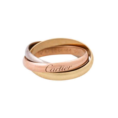 CARTIER Ring "Trinity", GG/ WG/ RG 18K, - photo 2