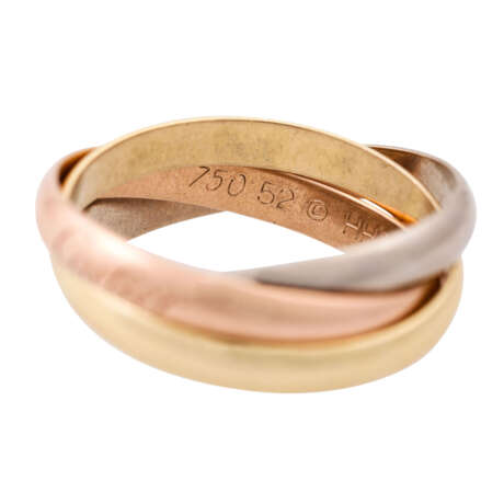 CARTIER Ring "Trinity", GG/ WG/ RG 18K, - Foto 6