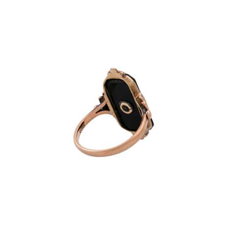 Ring mit Onyx und Diamant - Foto 3