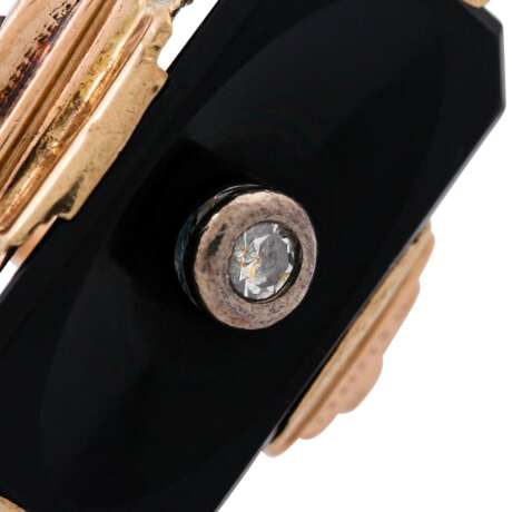 Ring mit Onyx und Diamant - photo 5