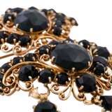 ULMER SCHMUCK Anhänger/ Brosche mit facettiertem Onyx. - photo 4