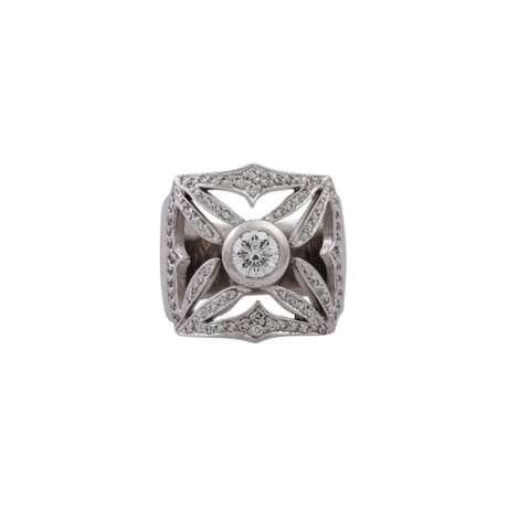 Ring mit Brillant von ca. 0,6 ct, - Foto 2