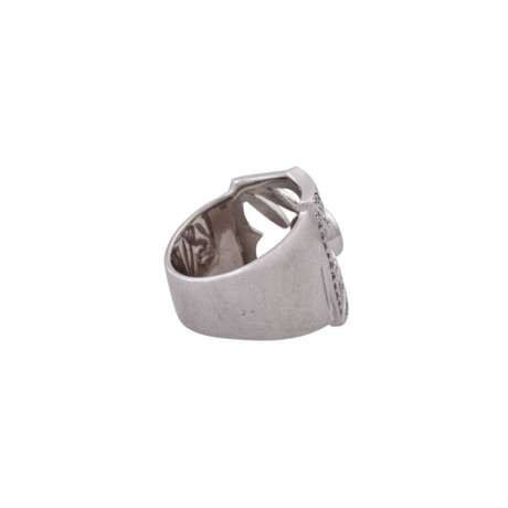 Ring mit Brillant von ca. 0,6 ct, - Foto 3