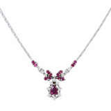 Collier mit Rubinen und Brillanten, - фото 2