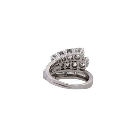 Ring mit 12 Diamanten von zus. ca. 2,1 ct, - фото 4