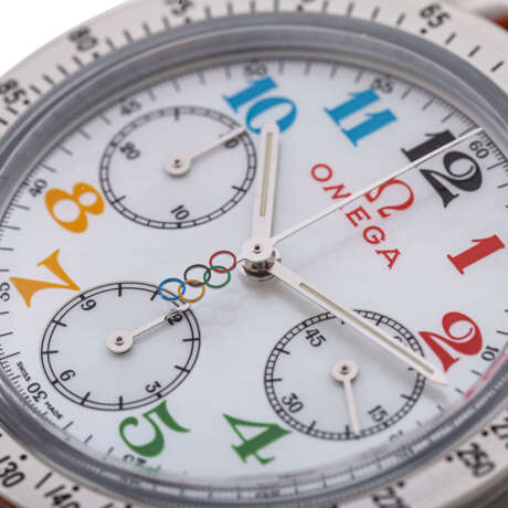 OMEGA Speedmaster Chronograph "Olympische Kollektion", Ref. 3836.70.36. Armbanduhr. Ca. 2000er Jahre. - photo 5