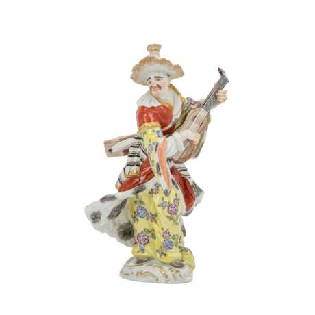 MEISSEN Figur 'Malabar mit Laute', 1. Wahl, 20. Jh. - photo 1