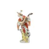 MEISSEN Figur 'Malabar mit Laute', 1. Wahl, 20. Jh. - photo 2