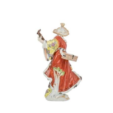 MEISSEN Figur 'Malabar mit Laute', 1. Wahl, 20. Jh. - photo 3