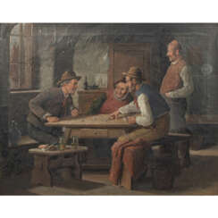 STOITZNER, CARL (1866-1943), "Die Würfelspieler in der Wirtsstube",