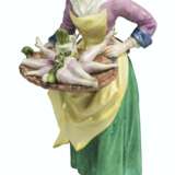 A MEISSEN PORCELAIN FIGURE OF A WHITE RADDISH SELLER FROM THE `CRIS DE PARIS` SERIES - Foto 1