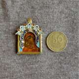 Icon “Body-worn icon of the Mother of God.”, Martin Koval (b. 1980), Enamel, Cloisonne enamel, классический, Ukraine, 2021 - photo 4