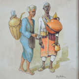Tony Binder (1868, Wien - 1944, Nördlingen) - Afrikanische Teeverkäufer - Foto 1