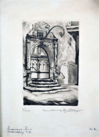 Willy Bolsinger (1892, Ebingen-?) - Konvolut Radierungen, 3 Stück - photo 5