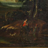 Barockes Landschaftsgemälde mit Flucht nach Ägypten, frühes 18. Jh. - photo 2