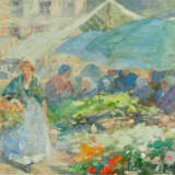 Gennaro Befani (1866, Neapel - 1949, Bagneux) - Blumenmarkt, Ende 19. Jh. - Foto 4