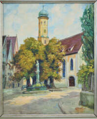 Gustav Lörsch - Ansicht Dreifaltigkeitskirche Ulm, 1943
