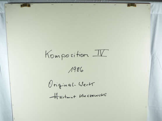 Hartmut Kuczewski, "Komposition 4" dat. 1986 - photo 3