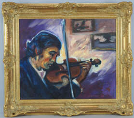 Fridrun Scheiner (*1939, Lindau) - Porträt eines Violinenspielers, 1987