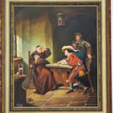 Mia Geitz - Gemälde Mönch beim Kartenspiel - фото 1