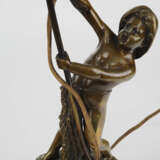 Hermann Eichberg - Lampe Jugendstil, Bronze - Foto 3