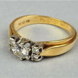 18kt Gold Brillant-Ring, 4,6g Gesamtgewicht - фото 2
