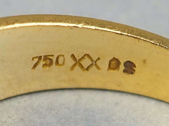 18kt Gold Brillant-Ring, 4,6g Gesamtgewicht - Foto 3
