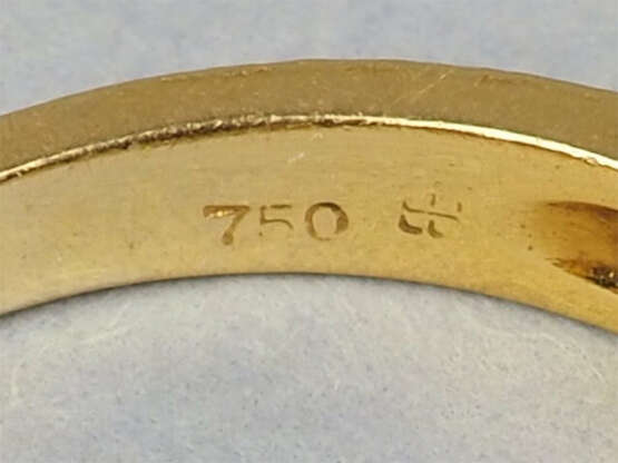 18kt Gold Brillant-Ring, 3,6g Gesamtgewicht - фото 3