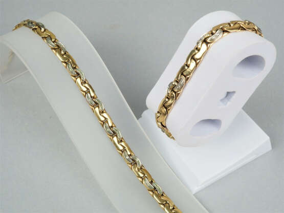8kt Gold Armband und Halskette, 37,3g Gesamtgewicht - Foto 2
