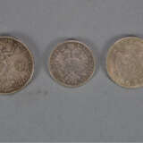 3 Silbermünzen, 1883 - 1944 - Foto 2