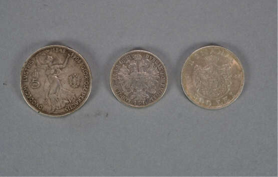 3 Silbermünzen, 1883 - 1944 - photo 2