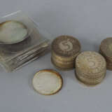 Konvolut Silbermünzen, 5 & 10 DM, s.g. "Silberadler", 431,2g - Foto 1