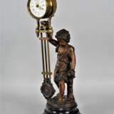 Figuren Schwingpendel Uhr, Frankreich um 1880 - Foto 3