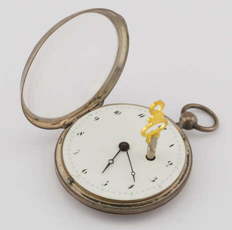 Große Spindeltaschenuhr um 1780 - Foto 3