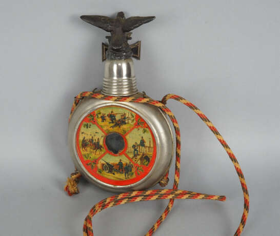 1. WK. Reservistenflasche mit Reichsadler und Eisernes Kreuz - фото 2