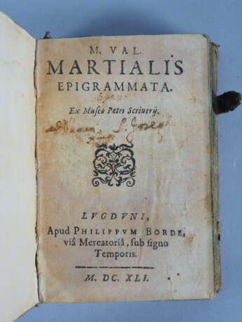 M. Val. Martialis Epigrammata, 1641 - фото 3
