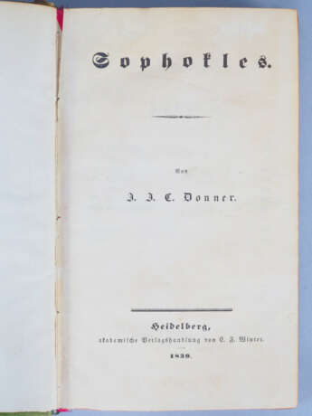 J.J.C. Donner - Euripides, 3 Bände, 1841 - фото 2