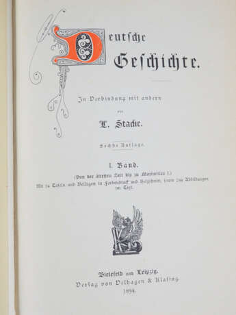 Deutsche Geschichte von L. Stacke, 1894, 2 Bände - photo 2