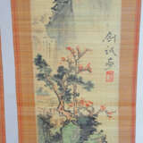 Konvolut Malereien auf Bambus, Rollbilder, 2 Stück - photo 2