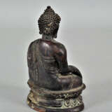Kleine Buddha Statuette, Bronze - фото 2